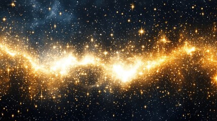 Minimalist Virgo constellation illustration with golden accents and stars