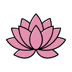 Fototapeta premium Pink Lotus Flower, Soft Gradient, Spiritual Harmony and Femininity