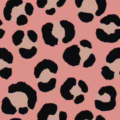 Abstract modern leopard seamless pattern. Animals trendy background. Color decorative vector stock illustration for print, card, postcard, fabric, textile. Modern ornament of stylized skin.