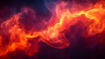 Fototapeta premium Fiery red smoke on a black background. abstract background. abstract red smoke on black background.