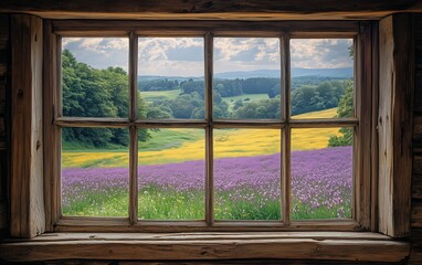 Fototapeta premium window in the nature