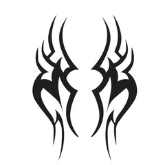 Floral Design A classic black and white floral design element featuring elegant, curved leaves and intricate detailing. Ornamental Perfect for use in decorative borders, logos