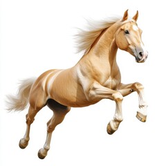 Obraz premium Golden Horse Jumping High