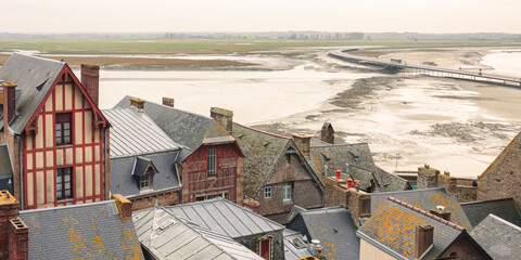 Rooftop View of Mont Saint-Michel