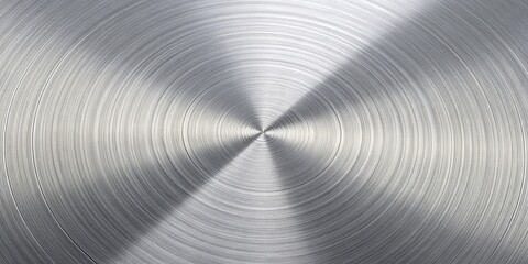 Obraz premium Abstract Circular Brushed Metal Texture Background Image Showing concentric circles of brushed steel