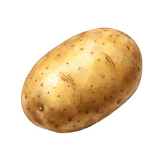 Potato isolated On white background