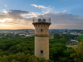 Faro de San Jeronimo en Bonanza, Sanlucar de Barrameda, Cadiz, Andalucia