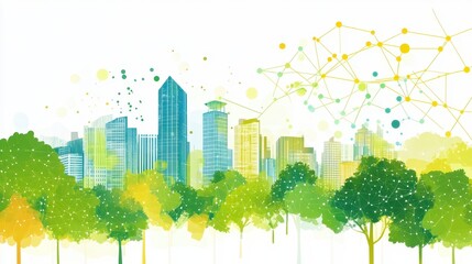 Urban Landscape with Nature