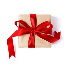 Beautiful gift isolated on white background