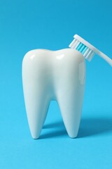 Concept of tooth treatment and dental care