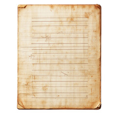 Vintage Recipe Card Design on transparent background.