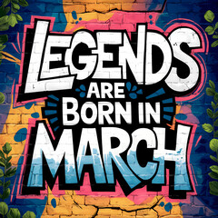 Legends Are Born In March