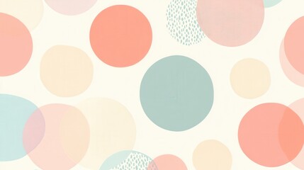 Abstract Colorful Circles Design on Soft Background for Creative Use