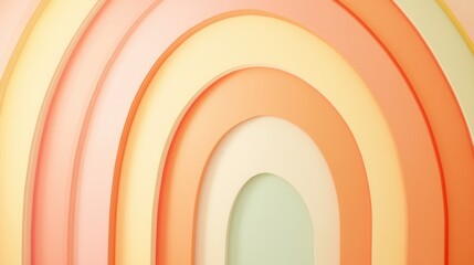 Fototapeta premium Soft Pastel Rainbow Arches on Textured Background for Decor