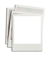 Vintage Polaroid, instant photo frame isolated in transparent PNG, polaroid frame - isolated design element