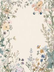 Watercolor floral decoration background generative ai.

Keywords language: English

