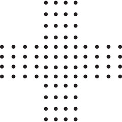 Minimalist Dotted Shape 