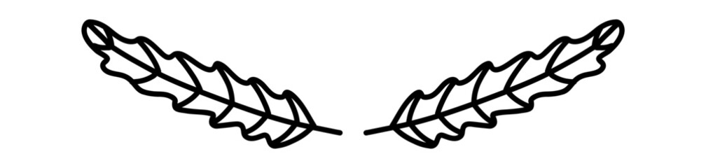 Decorative text dividers floral doodle. Wedding decorative element. Divider ornament, borders, lines. Hand drawn vector illustration isolated on white background