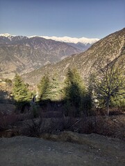 mountain landscape with river