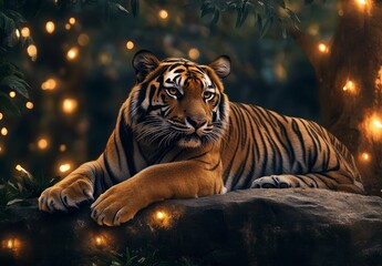 Majestic Tiger in Forest