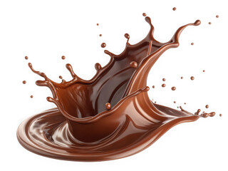 Chocolate Splash Wave Transparent - Splash of Melted Chocolate