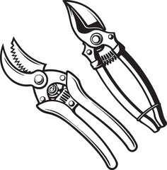 Pruners Rustic Tool for Gardening