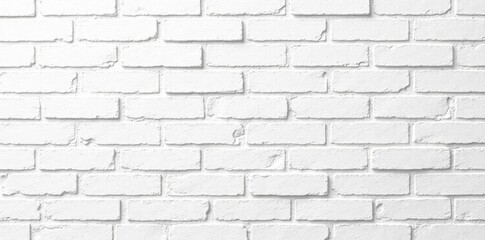 Obraz premium Clean white brick wall texture, perfect backdrop , background, photography, urban