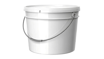 White plastic container PNG file download