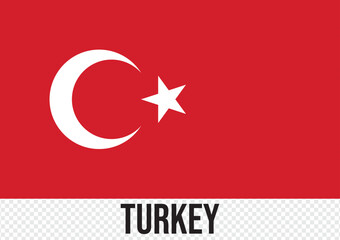 National flag of Turkey that can be used for celebrating Turkey national days. Vector illustration. Türkiye  (Turkey) Flag Vector Design.