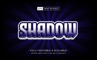 gradient text effect. purple shadow for gaming or film style