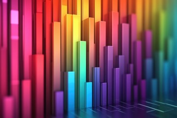Fototapeta premium Creative heat map, vibrant colors, conceptual design, abstract background