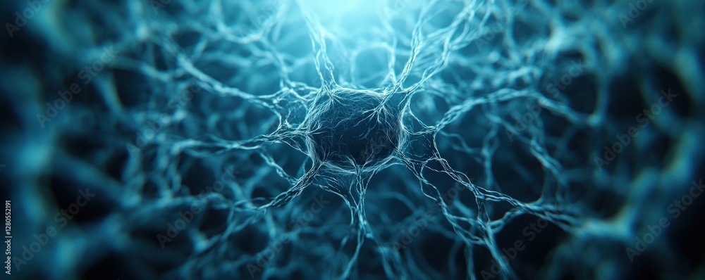 Poster Abstract Visualization of Interconnected Neurons in Digital Art