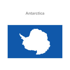 Obraz premium Antarctica flag. Vector illustration of the national flag