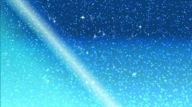 Sparkling blue gradient background animation: starry sky and full of stars.



