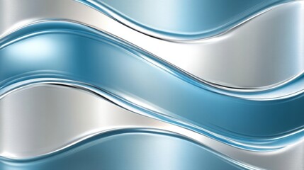Obraz premium Smooth gradient blue and silver background with