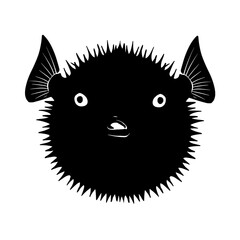 Vector Illustration of a Puffer Fish