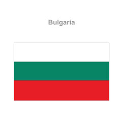 Bulgaria flag. Vector illustration of the national flag