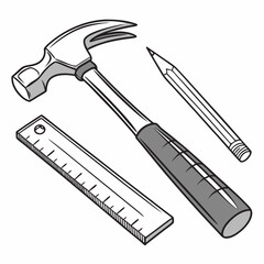 hammer and screwdriver
