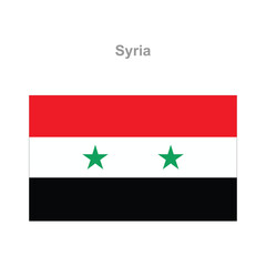 Syria flag. Vector illustration of the national flag