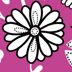 pink flower on a black background