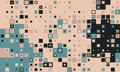 Wrapped art deco 70s dynamic. Fashionable blank geometric seamless. Business poster rectangle palette.