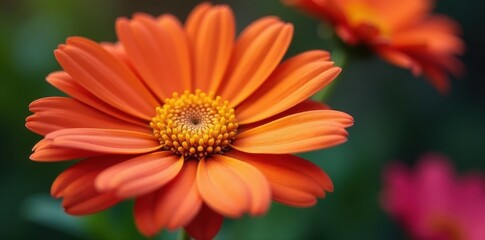 Close-up view of a Marguerite daisy, showcasing intricate details , yellow, bright, botany