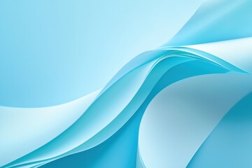 Soft Blue Waves of Light Fabric Creating Gentle Abstract Background