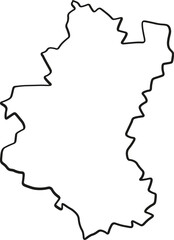 Luxembourg Contour Région Province Belgique Vector