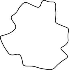 Fototapeta premium Bruxelles Contour Région Province Belgique Vector