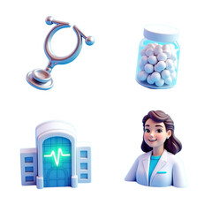set of medical icons