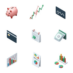 finance icon set