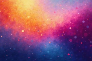 Naklejka premium Blurred, vibrant blend of orange, blue, purple, and pink Abstract painterly feel , design, fantasy, artistic