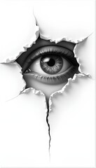 The Watchful Gaze from the Crack