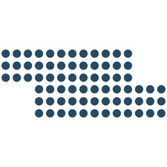 Minimalist Dotted Shape